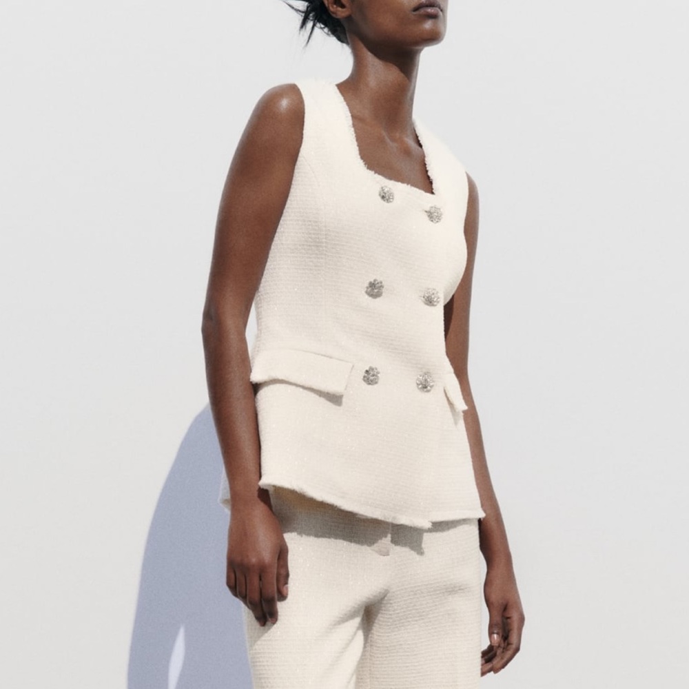 Zara embellished vest